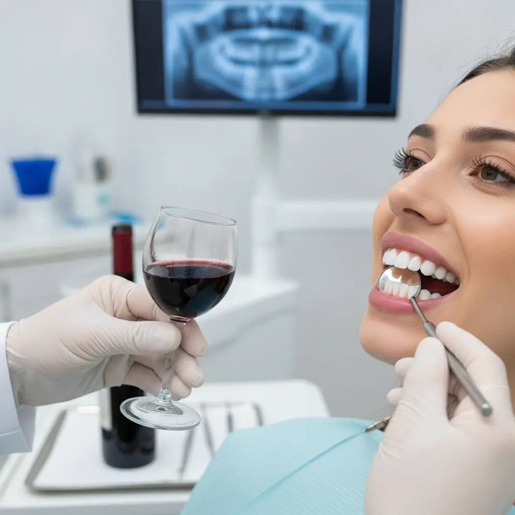 Lentes de Contato Dental Mancham com Vinho Tinto em Goiânia?
